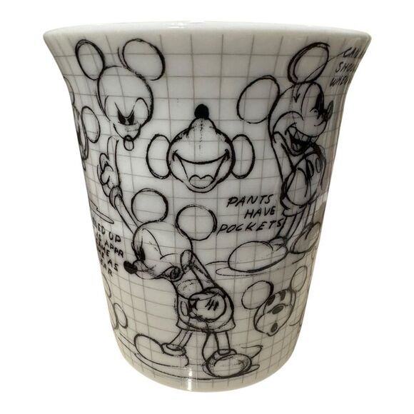 Disney Mickey Mouse Character Sketch Mug - Black and White - Picture 2 of 5